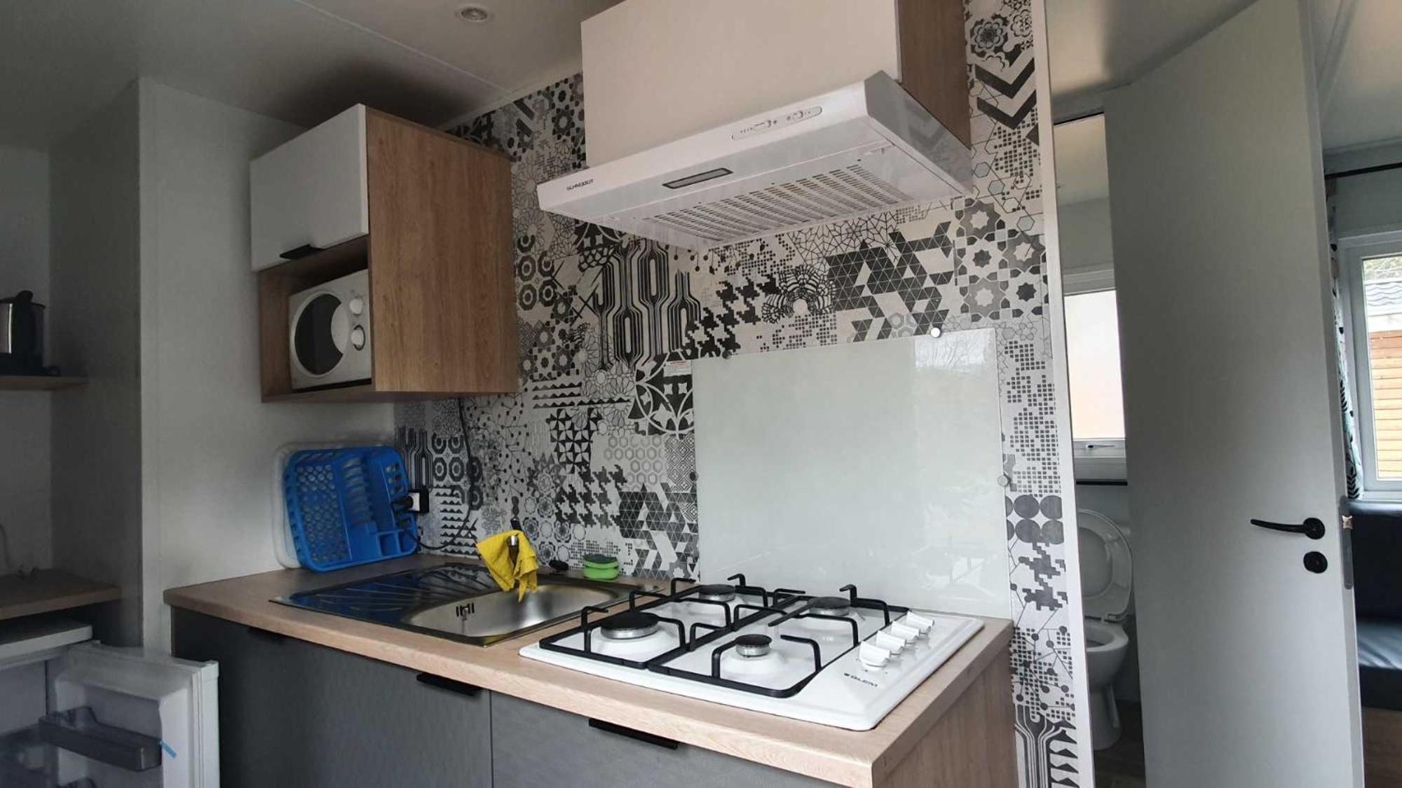 Camping L'Enclave Mobil-Home Estavar Bagian luar foto